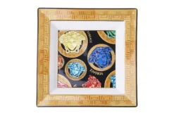Coppa quadra madusa amplified porcellana nero Versace