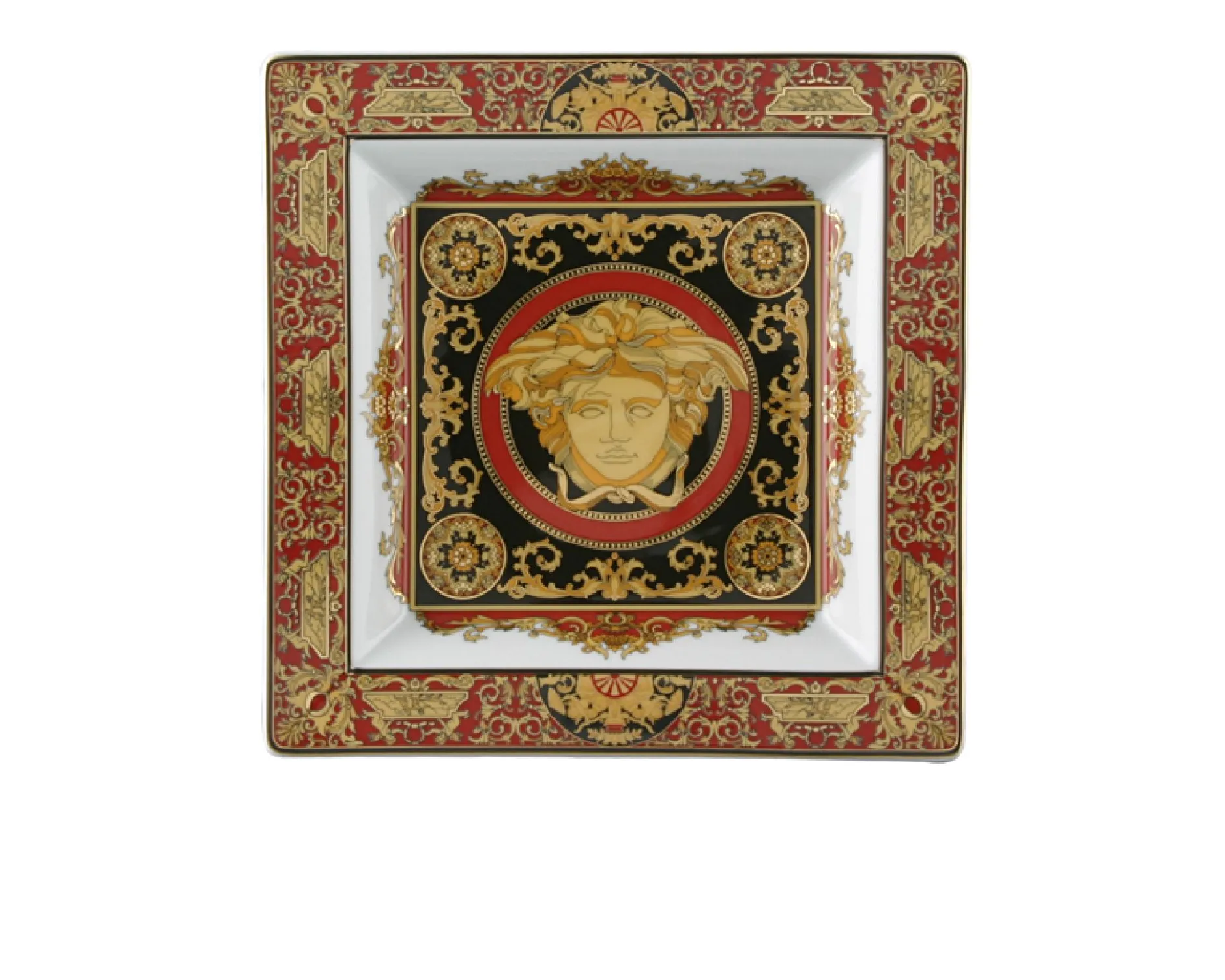 Coppa quadra medusa porcellana Versace