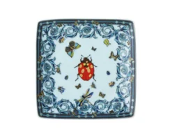 Coppetta quadra le jardin anniversary porcellana blue Versace
