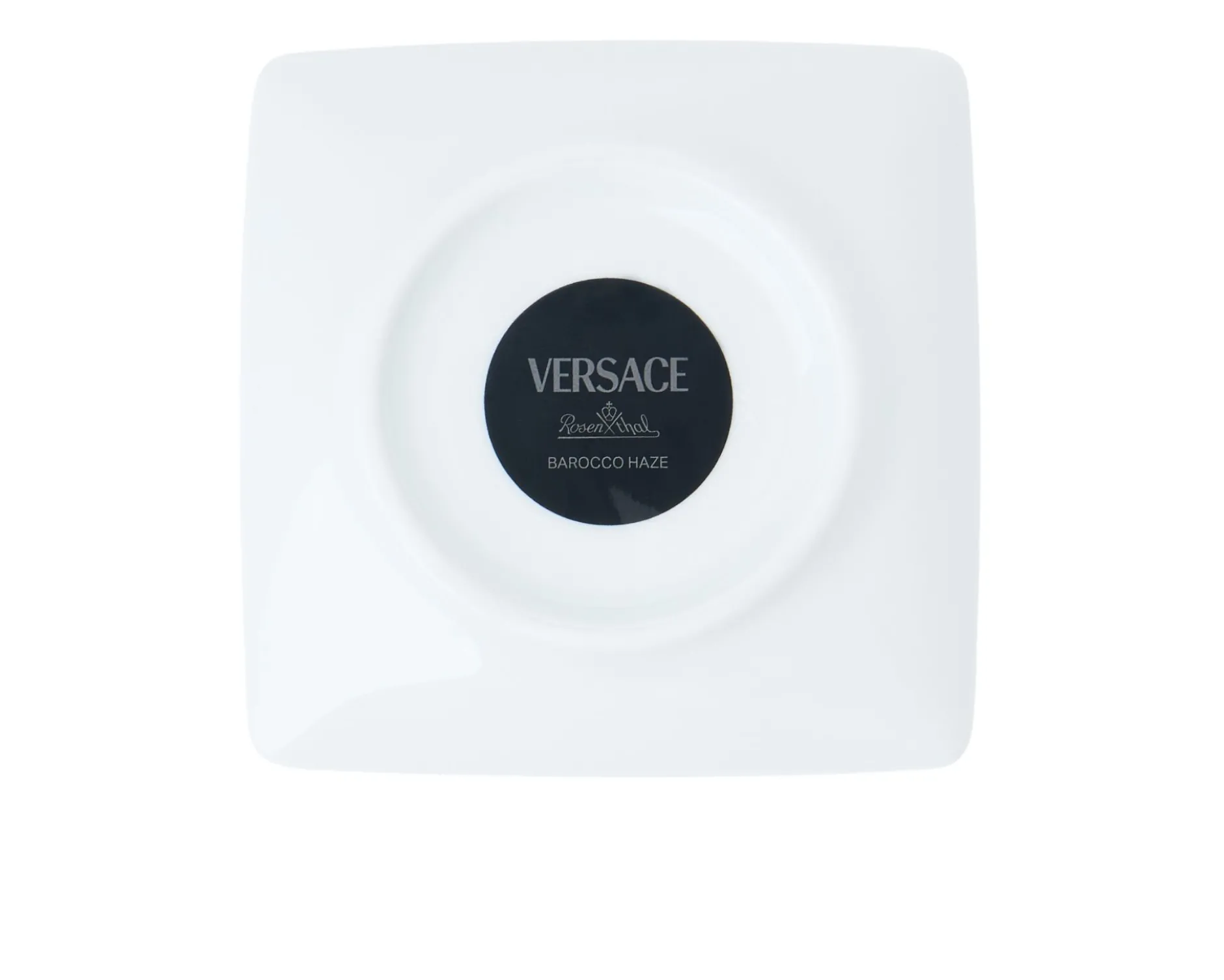 Coppetta quadra piana barocco teal porcellana Versace