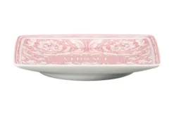 Coppetta quadra piana barocco rose porcellana Versace