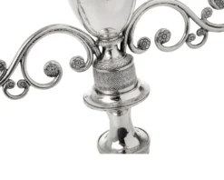 Coppia di candelabri argento genova (ita) 1824-1873 Selezione zanolli