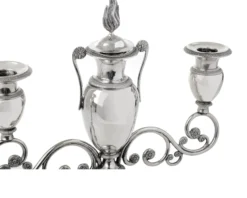 Coppia di candelabri argento genova (ita) 1824-1873 Selezione zanolli