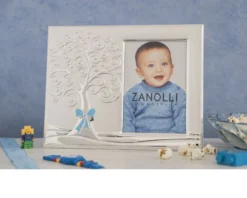 Cornice albero della vita argento pvd celeste Selezione zanolli