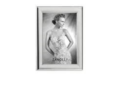 Cornice argento a fascia bombata lucida Selezione zanolli
