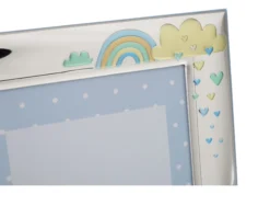 Cornice forever friends argento pvd orsetto e nuvolette celeste Selezione zanolli