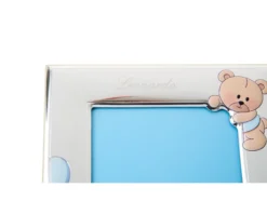 Cornice orsetti celesti argento pvd con kit per le impronte Selezione zanolli