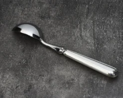 Cucchiaino gelato argento in stile inglese usato ricondizionato Zanolli vintage
