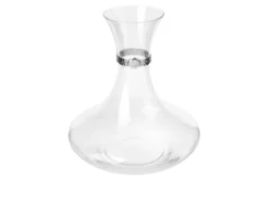 Decanter cristallo con fascia argentata Selezione zanolli