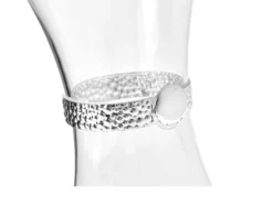 Decanter cristallo con fascia argentata Selezione zanolli