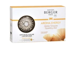 Diffusore auto aroma energy con fragranza zestes toniques Maison berger paris