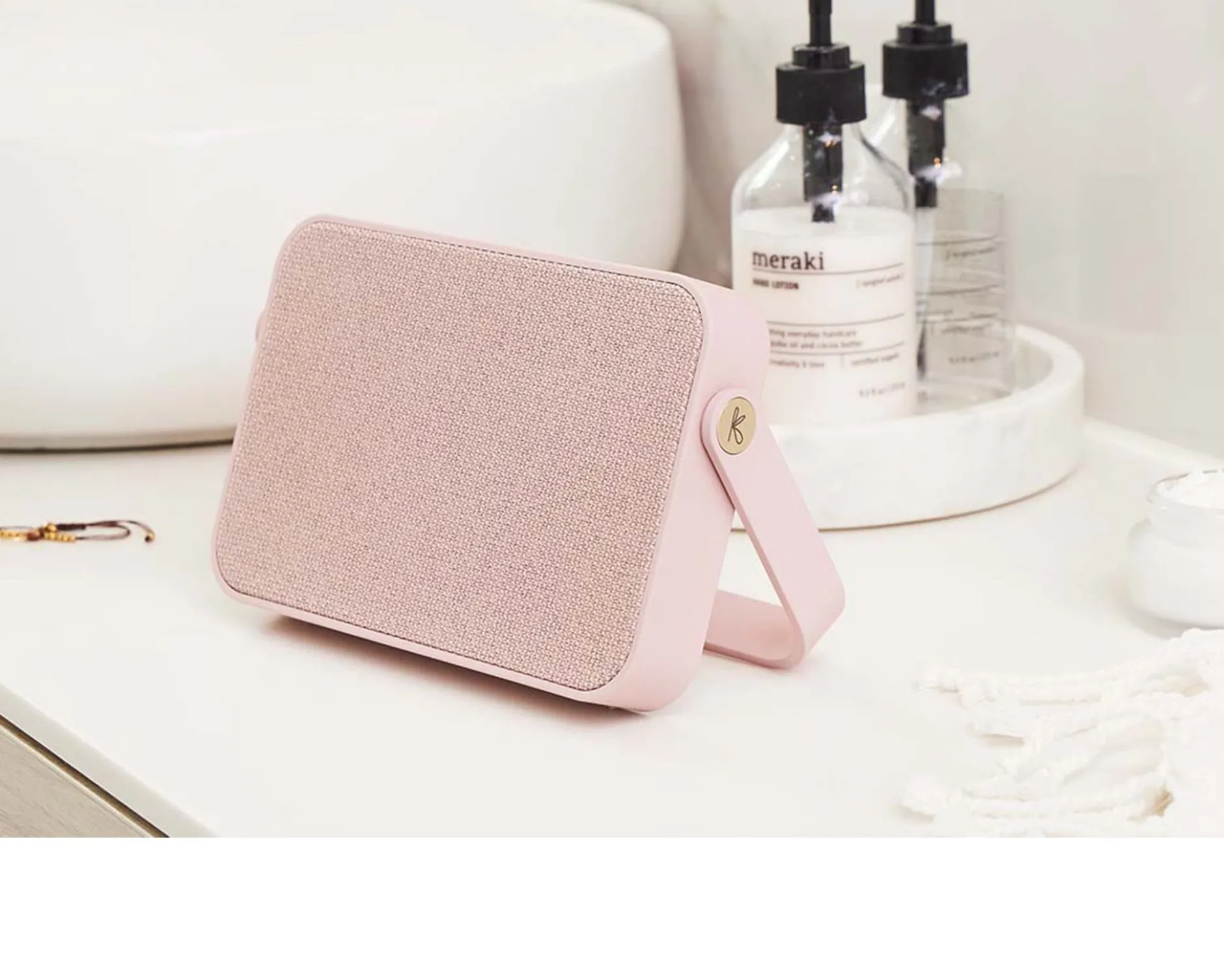 Diffusore musicale bluetooth agroove + dusty rose Kreafunk