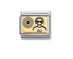 Dj composable acciaio oro e smalto Nomination