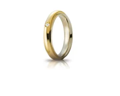 Fede andromeda oro 750‰ con diamante Unoaerre