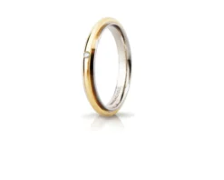 Fede andromeda oro 750‰ con diamante Unoaerre