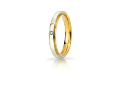 Fede cassiopea oro 750‰ con diamante Unoaerre