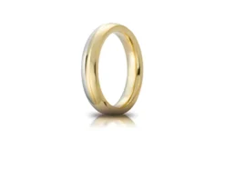 Fede eclissi oro 750‰ bianco e giallo Unoaerre