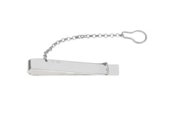 Fermacravatta argento con tripla riga Selezione zanolli