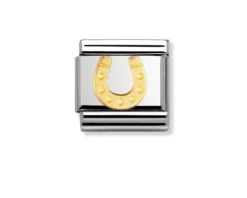 Ferro di cavallo danese composable acciaio e oro Nomination