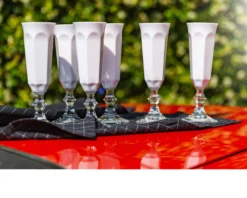 Flute champagne dolce vita trasparente Mario luca giusti