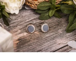 Gemelli argento con ghiera grigia Selezione zanolli