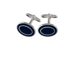 Gemelli argento e smalto blu Selezione zanolli