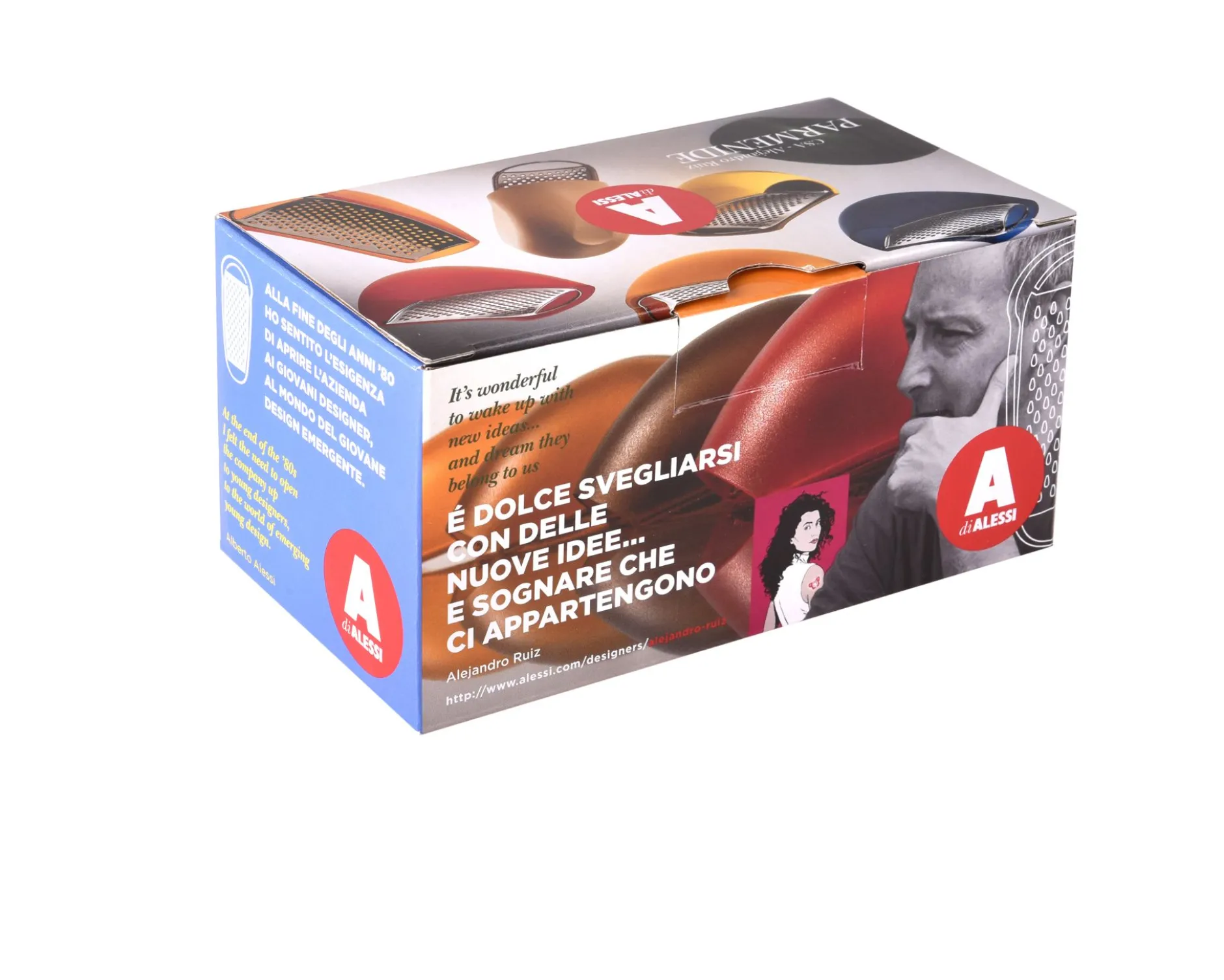 Grattugia parmenide acciaio ghiaccio Alessi