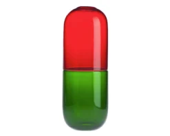 Happy pills adrenalina vetro di murano rosso e verde erba Venini