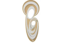 Icona maternità oro trasparente e bianco marmo Arti & mestieri