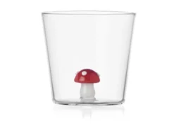 Idea regalo natale bicchiere tumbler fungo rosso alice Ichendorf