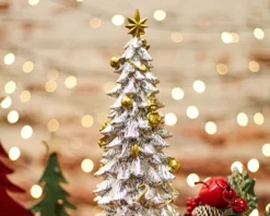 Idea regalo natale carillon albero di natale dorato Selezione zanolli
