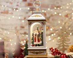 Idea regalo natale lanterna babbo natale rossa Selezione zanolli
