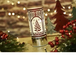 Idea regalo natale lume di natale rosso con luce led Selezione zanolli