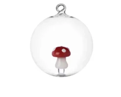Idea regalo natale palla di natale fungo rosso alice Ichendorf
