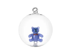 Idea regalo natale palla di natale orsacchiotto azzurro Ichendorf