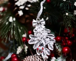 Idea regalo natale vischio argento e coccinella rossa Selezione zanolli