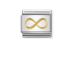 Infinito composable acciaio e oro Nomination