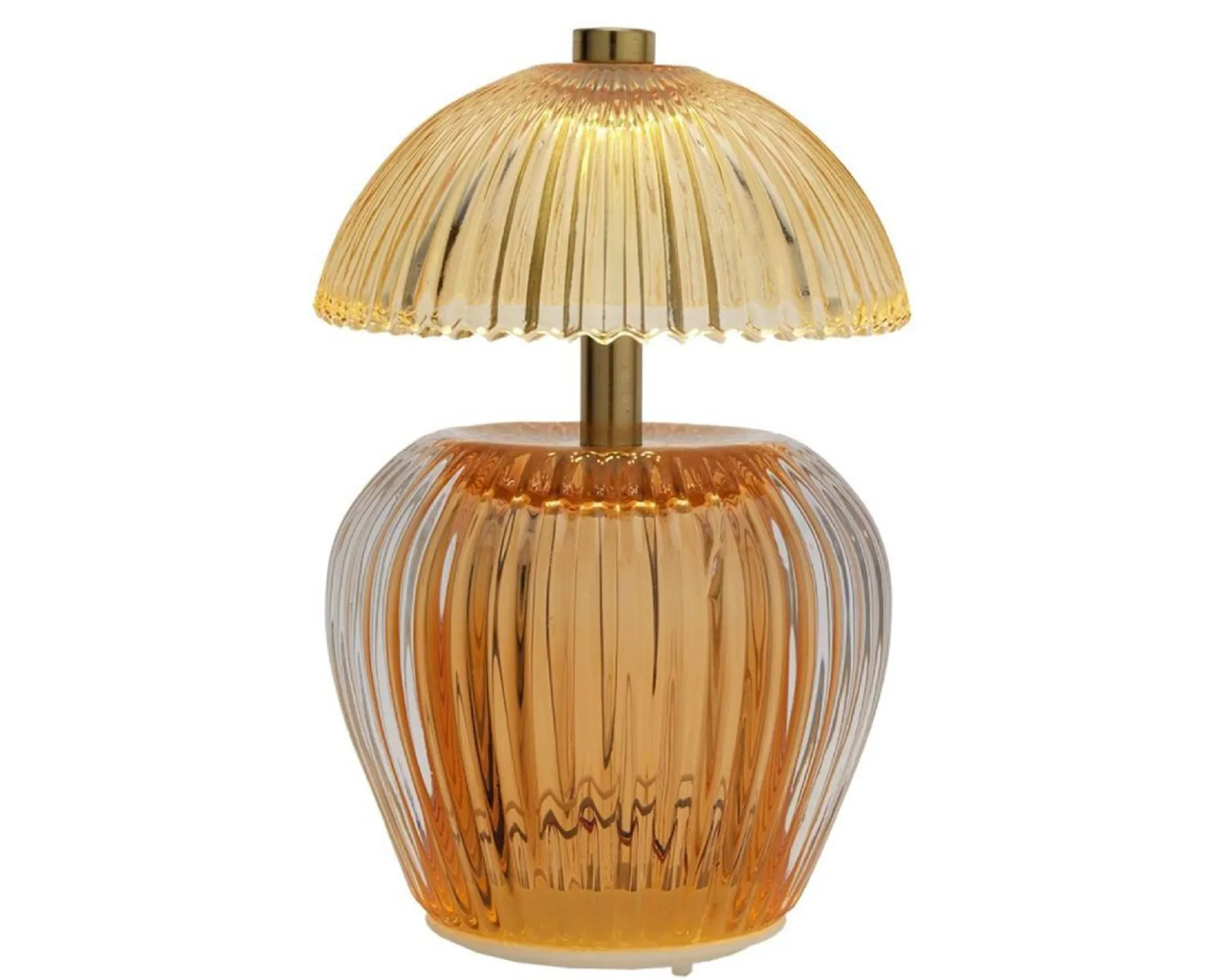 Lampada a led in vetro con ricarica usb arancione Selezione zanolli