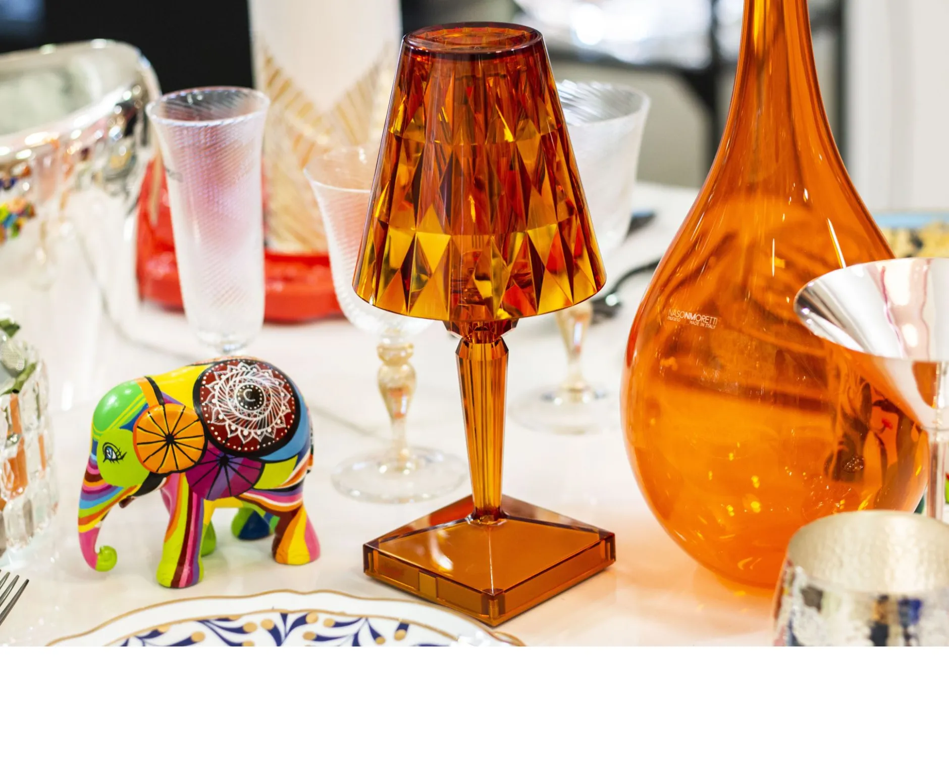 Lampada battery ambra Kartell