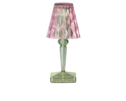 Lampada battery rosa verde Kartell