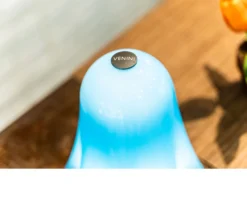 Lampada da tavolo fantasmino vetro di murano ricaricabile acquamare Venini