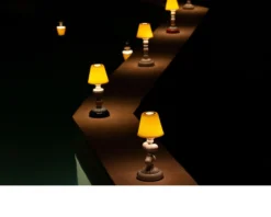 Lampada da tavolo firefly cactus porcellana autunno dorato Lladro'