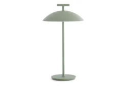 Lampada da tavolo mini geen-a acciaio colore verde con batteria dimmerabile Kartell