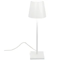 Lampada da tavolo poldina bianco con cavo Zafferano