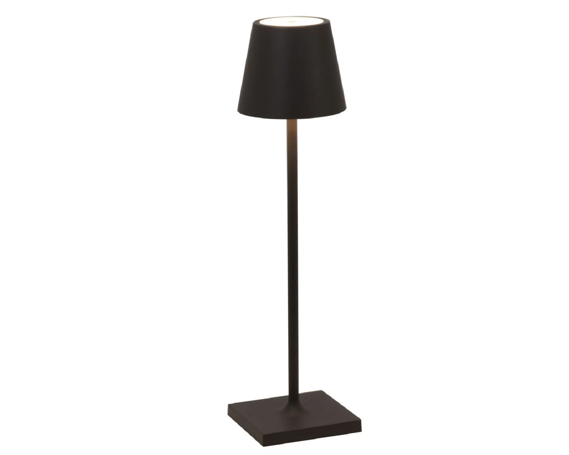 Lampada da tavolo poldina pro micro nero Zafferano