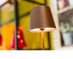 Lampada da tavolo poldina pro mini corten Zafferano