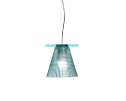 Lampada sospensione light air azzurra Kartell