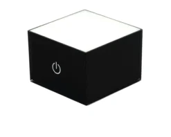 Lampada usbox nera con presa usb Vesta