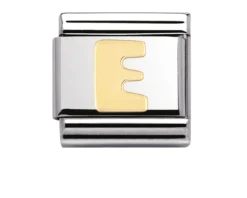 Lettera e composable acciaio e oro Nomination