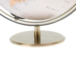 Mappamondo rotante con illuminazione a led argento Selezione zanolli